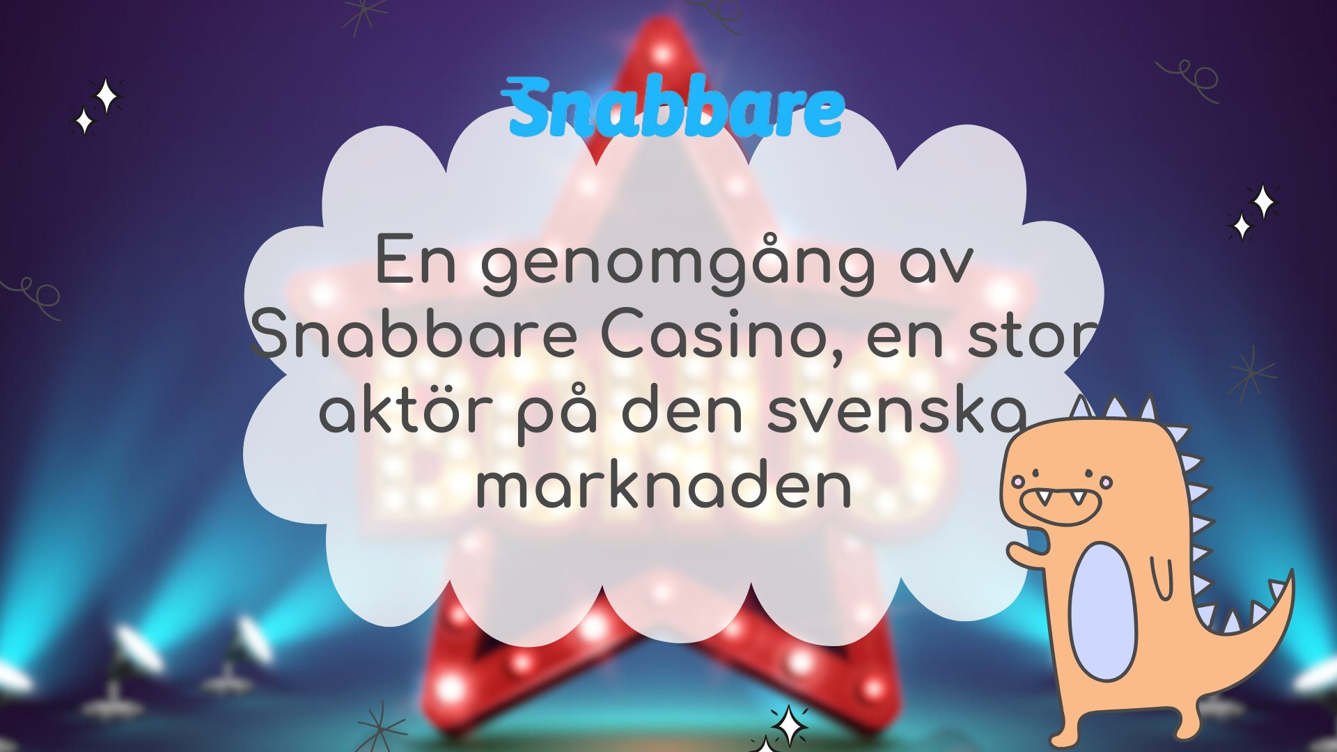 En genomgång av Snabbare Casino, en stor aktör på den svenska marknaden