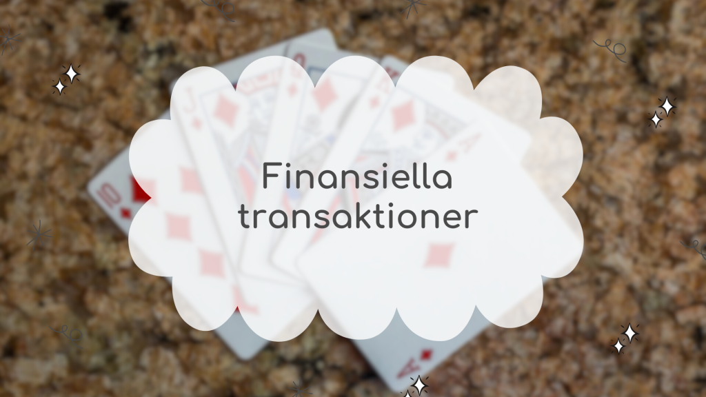 Finansiella transaktioner