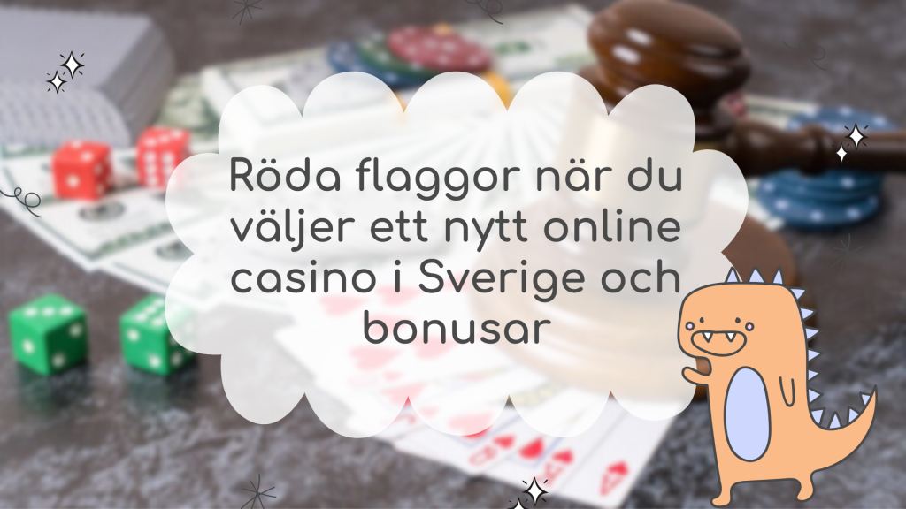 Röda flaggor hos Sveriges nya nätcasinon